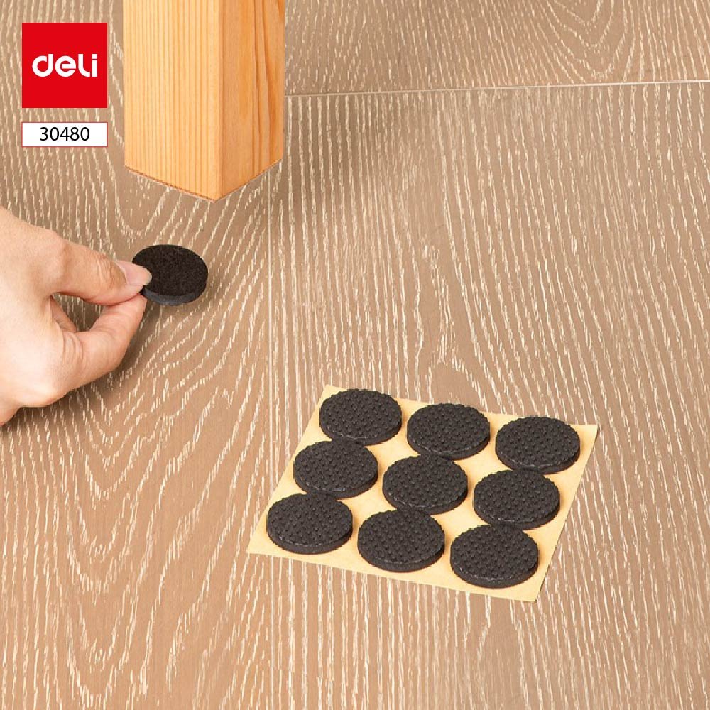 30480-4 ديلي لواصق حماية أثاث دائرية - قطر 2.8 سم - سماكة 4 مم - أسود - E30480